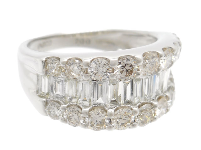 JEWELRY 貴金属・宝石 ダイヤリング PT900 プラチナ D2.00ct 5.9