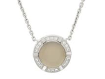CHAUMET　ショーメ　クラスワンクルーズ　ネックレス　WG　ホワイトゴールド　ムーンストーン　ダイヤモンド  　6.9g 　【200】