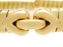BVLGARI ブルガリ 　ドッピオクオーレBL　ブレスレット　バングル　YG　イエローゴールド　ステンレス　29.4g　2147100543629　【200】