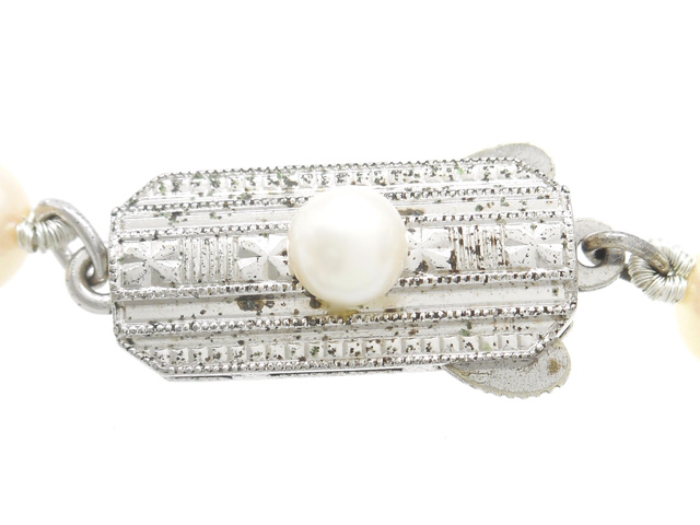 MIKIMOTO ミキモト ロングネックレス パール 真珠 SV シルバー 53.5g