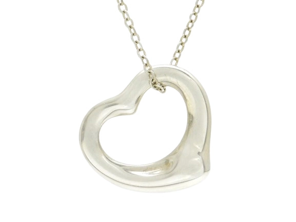 TIFFANY&CO ティファニー オープンハートネックレス SV シルバー