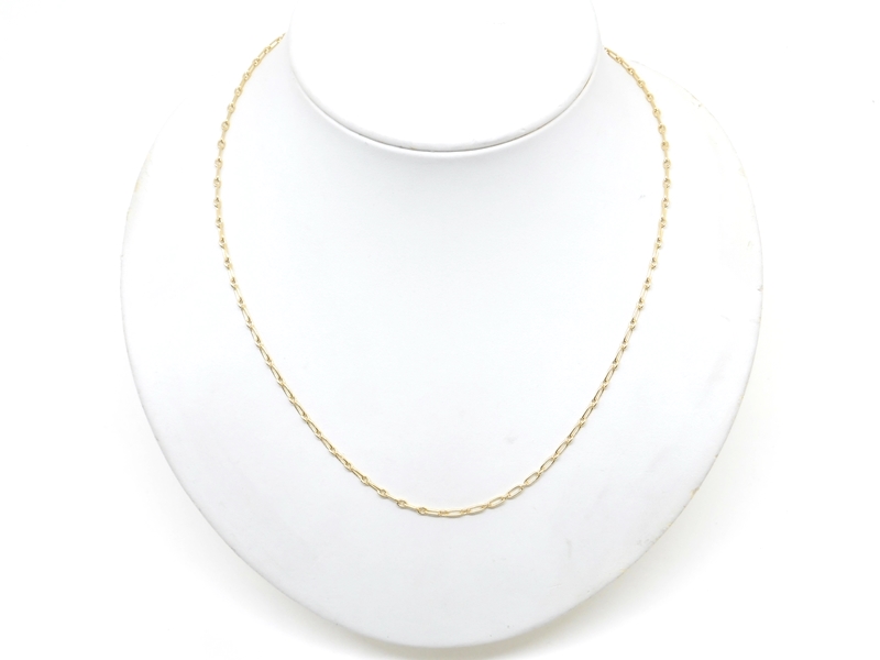 Cartier シンプルチェーンネックレス Cartier カルティエ チェーン ネックレス アジャスター付き 48cm