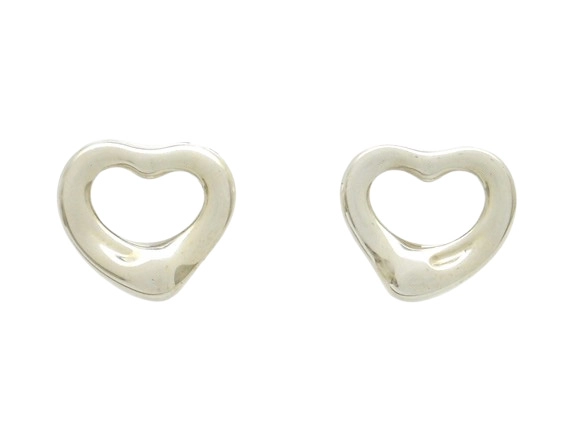 【美品】Tiffany&Co ティファニー　オープンハートピアス　付属品多数 TIFFANY&Co. ピアス レディース ティファニー プレゼント