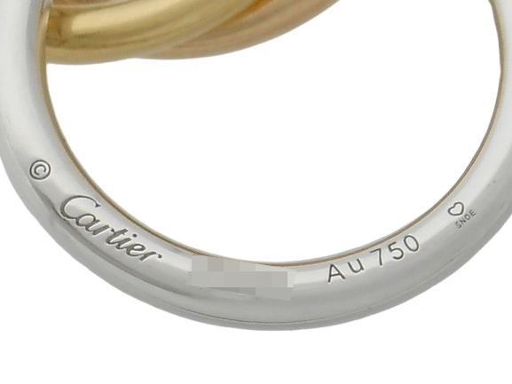 Cartier　カルティエ　トリニティピアス　3カラー　ダイヤモンド　7.0g　B8301259　2143200632003　【200】