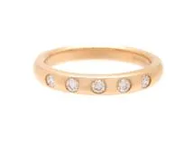 TIFFANY＆CO　ティファニー　貴金属･宝石　指輪　スタッキングバンドリング　D　ダイヤモンド　PG　ピンクゴールド　3.8g　8号　2120000308666　【200】