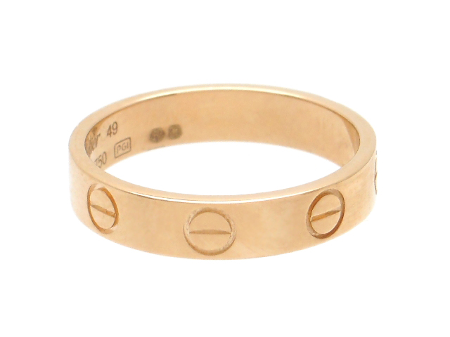 Cartier カルティエ ミニラブリング 指輪 ピンクゴールド PG 3.1g 49号