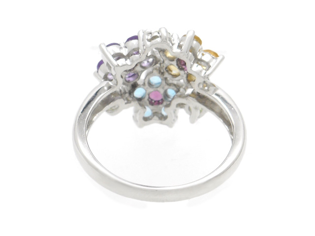 18kホワイトストーンメッキストロベリーリングです JEWELRY 貴金属・宝石 リング 指輪 ホワイトゴールド K18WG