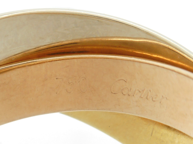 Cartier カルティエ 貴金属・宝石 トリニティリング 指輪 YG/WG Cartier カルティエ 貴金属・宝石 トリニティリング 指輪 YG/WG