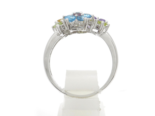 18kホワイトストーンメッキストロベリーリングです JEWELRY 貴金属・宝石 リング 指輪 ホワイトゴールド K18WG
