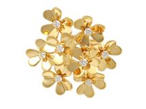 Van Cleef & Arpels　ヴァンクリーフ&アーペル　フリヴォルリング　8フラワー　ダイヤモンド　YG　イエローゴールド　52号　VCARB67700　2147100558333　【200】