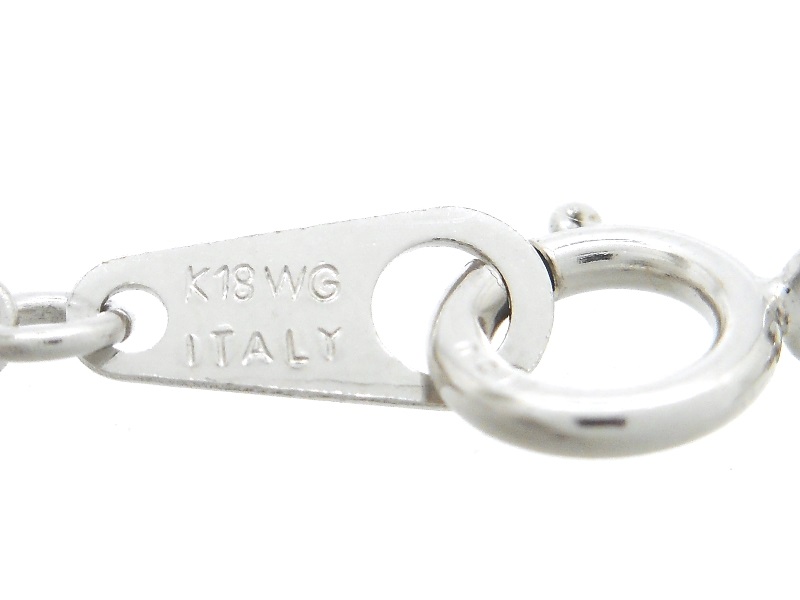 JEWELRY 貴金属・宝石 ネックレス K18WG ホワイトゴールド D