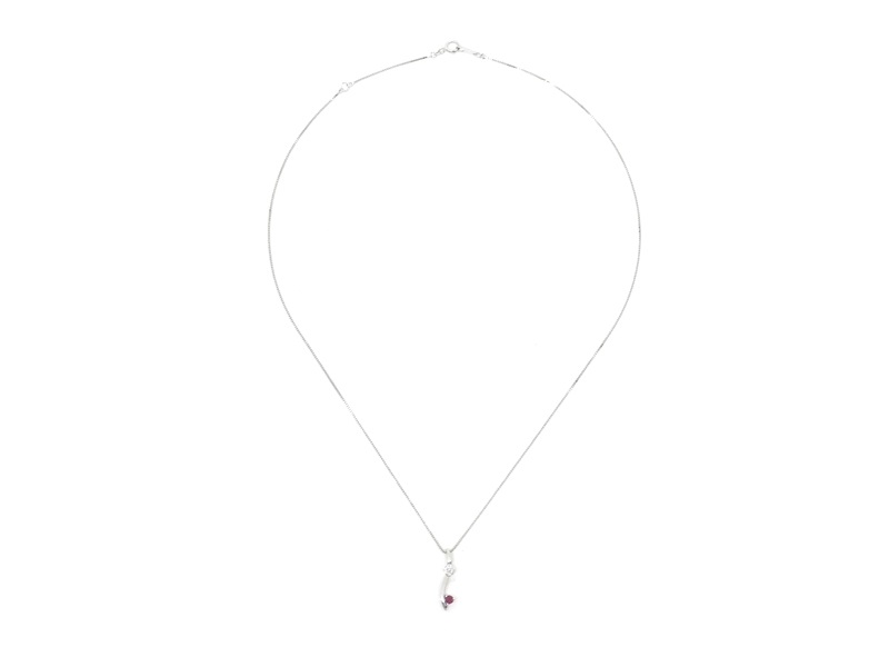 JEWELRY 貴金属・宝石 ネックレス K18WG ホワイトゴールド D