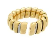 BVLGARI ブルガリ トゥボガスリング　YG　イエローゴールド　ステンレス　11.4g　2147100546262　【200】