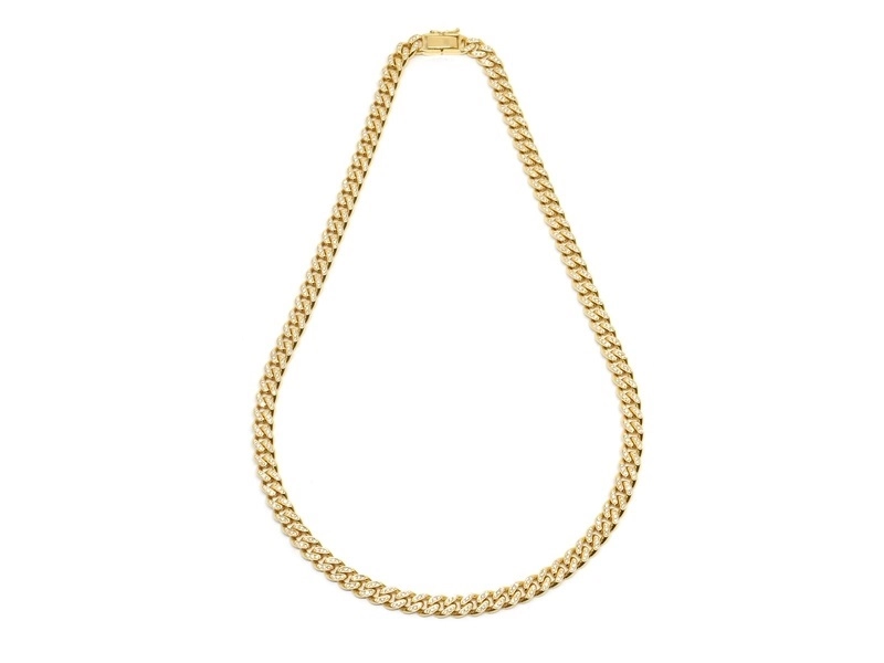 JEWELRY　貴金属・宝石　ダイヤモンド　ネックレス　喜平デザイン　K18　ゴールド　D3.35ct　91.9g　2147400263401　【200】