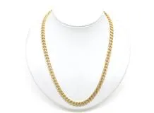 JEWELRY　貴金属・宝石　ダイヤモンド　ネックレス　喜平デザイン　K18　ゴールド　D3.35ct　91.9g　2147400263401　【200】