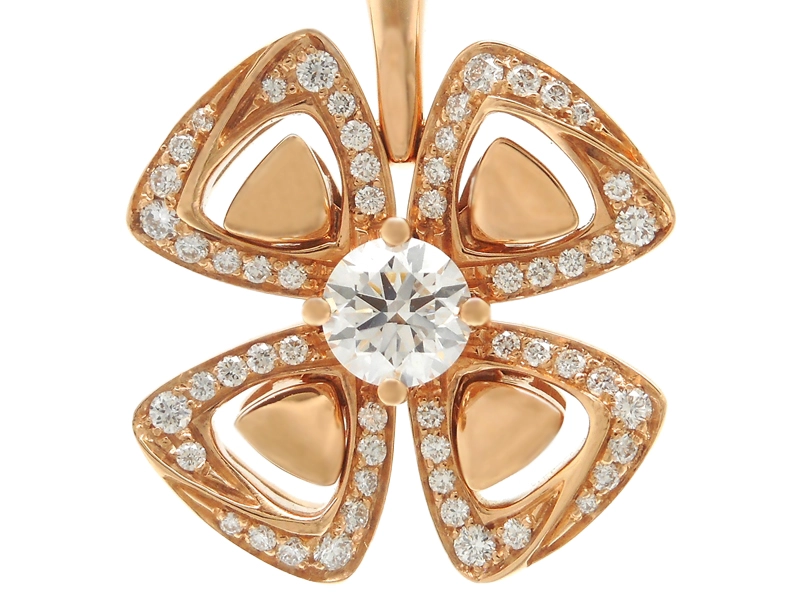 BVLGARI　ブルガリ　フィオレヴァーネックレス　PG　ピンクゴールド　ダイヤモンド　7.1g　356223　2147100522648　【200】