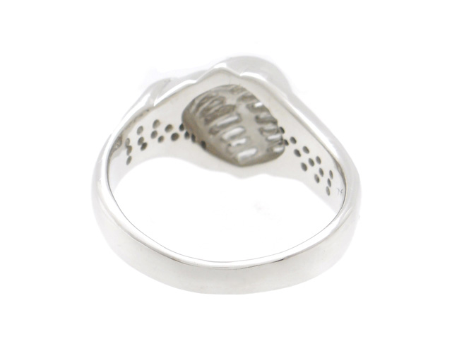 ダイヤモンド/0.12ct リング K18WG 8号 I1127 ダイヤモンド/0.12ct リング K18WG 8号 I1127