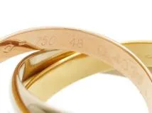 Cartier　カルティエ　トリニティリング　指輪　3カラー　3連　6.3g　48号　（2147300353660）【200】