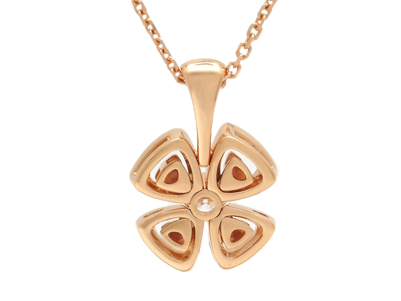 BVLGARI　ブルガリ　フィオレヴァーネックレス　PG　ピンクゴールド　ダイヤモンド　7.1g　356223　2147100522648　【200】