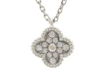 Van Cleef & Arpels　ヴァンクリーフ&アーペル　スウィートアルハンブラ　ネックレス　WG　ホワイトゴールド　ダイヤモンド　3.5g　VCARO85900