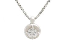 TASAKI　タサキ　ネックレス　ホワイトゴールド　WG　ダイヤモンド0.15ct　3.1g　1粒ダイヤ　（2147100560299）【200】