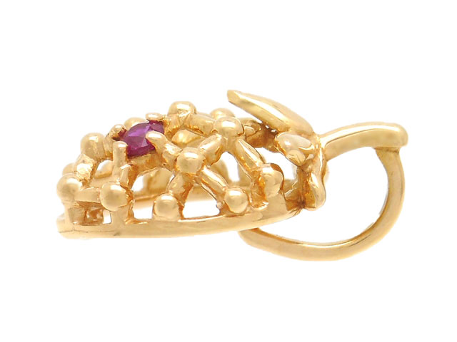 TASAKI K18PGペンダントトップ ルビー イチゴモチーフ TASAKI K18PGペンダントトップ ルビー イチゴモチーフ