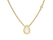 BOUCHERON ブシュロン　セルパンボエムNC　エクストラスモール　ネックレス　YG　イエローゴールド　ホワイトマザーオブパール　ダイヤモンド　4.4g　JPN00626　2143400230429　【200】