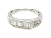 JEWELRY　貴金属・宝石　ダイヤモンド　リング　K18WG　ホワイトゴールド　D0.75ct　4.5g　14号　2141100569719　【200】