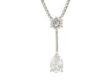 JEWELRY　ネックレス　プラチナ　PT900/PT850　ダイヤモンド　3.9g（2147200556598）【200】