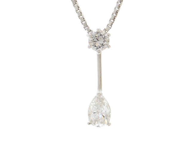 JEWELRY ネックレス プラチナ PT900/PT850 ダイヤモンド 3.9g