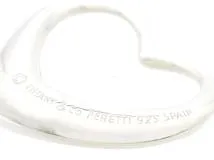 ティファニー　オープンハート　トップ ティファニー オープン ハート ネックレス トップ 約2.5cm×2.7cm