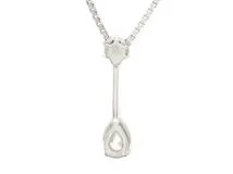 JEWELRY　ネックレス　プラチナ　PT900/PT850　ダイヤモンド　3.9g（2147200556598）【200】