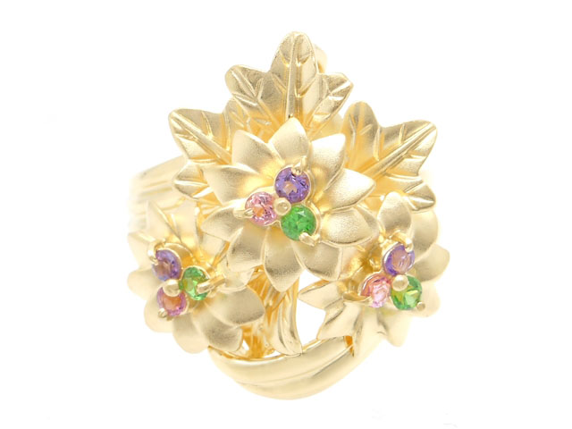 JEWELRY 貴金属・宝石 マルチリング K18 ゴールド PT900 プラチナ 0.30 ...