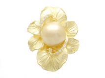 JEWELRY　貴金属･宝石　リング　指輪　真珠　パール　ダイヤモンド0.05ct　K18　ゴールド　15.4g　2120500150949 【200】