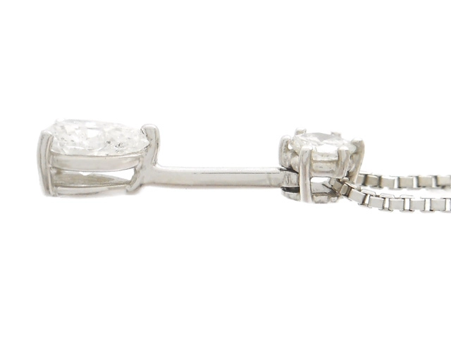 JEWELRY　ネックレス　プラチナ　PT900/PT850　ダイヤモンド　3.9g（2147200556598）【200】
