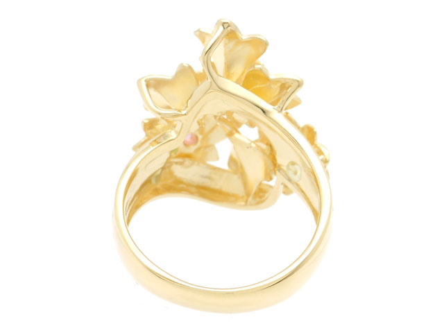 JEWELRY 貴金属・宝石 マルチリング K18 ゴールド PT900 プラチナ 0.30 ...