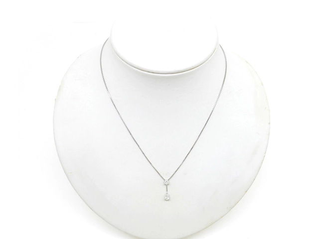 JEWELRY　ネックレス　プラチナ　PT900/PT850　ダイヤモンド　3.9g（2147200556598）【200】