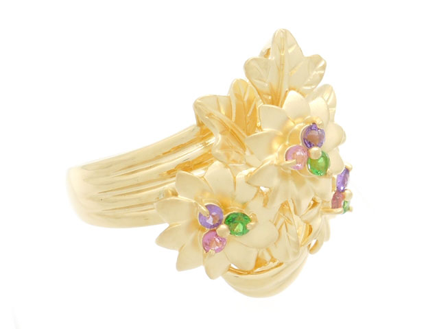 JEWELRY 貴金属・宝石 マルチリング K18 ゴールド PT900 プラチナ 0.30 ...