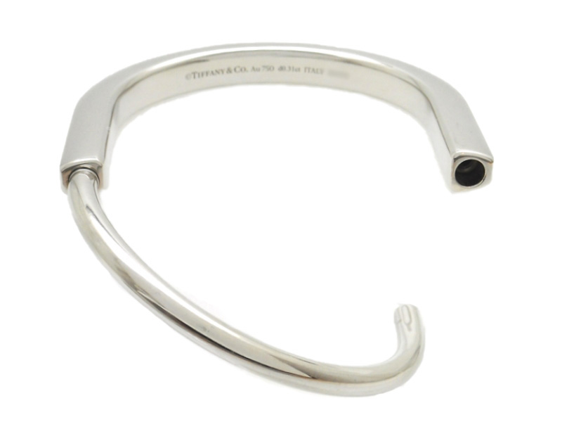 お値引き　Tiffany & Co. シンプルバングル TIFFANY&Co. ティファニー Tワイヤー バングル 18金 K18イエロー