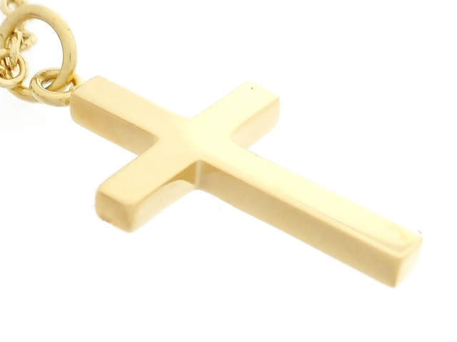 GUCCI グッチ 貴金属・宝石 ネックレス クロス 十字架 K18 イエローゴールド 8.8g （2147000135061） 【200】