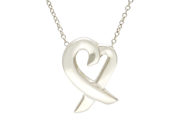 TIFFANY&CO ティファニー ラビングハート ネックレス SV シルバー 2.9g