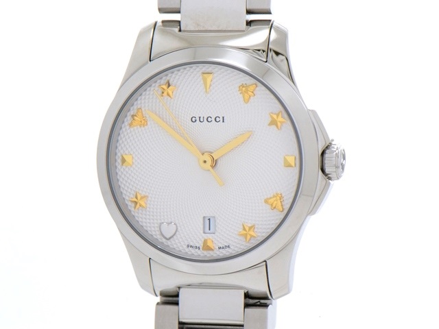 GUCCI グッチ Gタイムレス YA126572/126.5 ステンレス 女性用