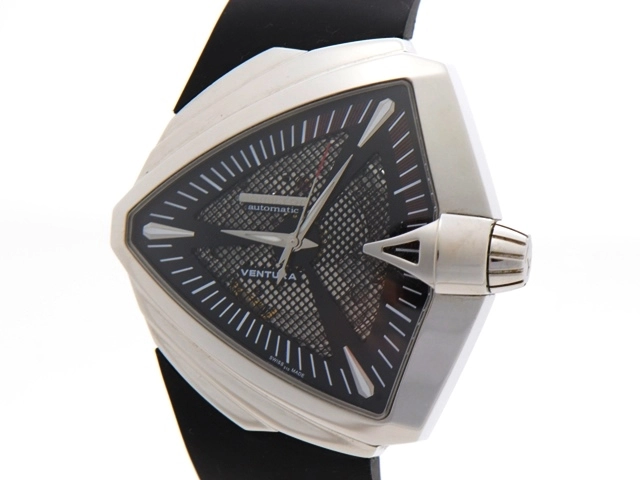 ハミルトン HAMILTON 腕時計 メンズ H24625330 ベンチュラ XXL スケルトン オート 46mm VENTURA XXL SKELETON AUTO 46mm 自動巻き（H-10-S/手巻き） ブラックxブラック アナログ表示