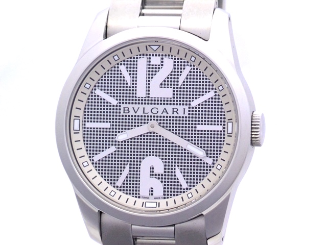 BVLGARI ブルガリ ソロテンポ ST37S ステンレス グレー文字盤 37mm