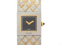 CHANEL　シャネル　マトラッセ　H0475　ステンレス/イエローゴールド　女性用クオーツ時計【473】
