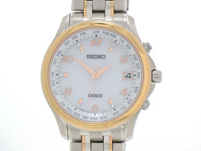 SEIKO　DOLCE セイコー　ドルチェ　ゴールド　腕時計 SEIKO セイコー Dolce ドルチェ 14金 ゴールド色文字盤 クォーツ
