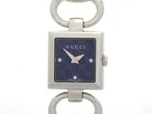 GUCCI グッチ トルナヴォーニ YA120503/120 ステンレス 3Ｐダイヤ 女性