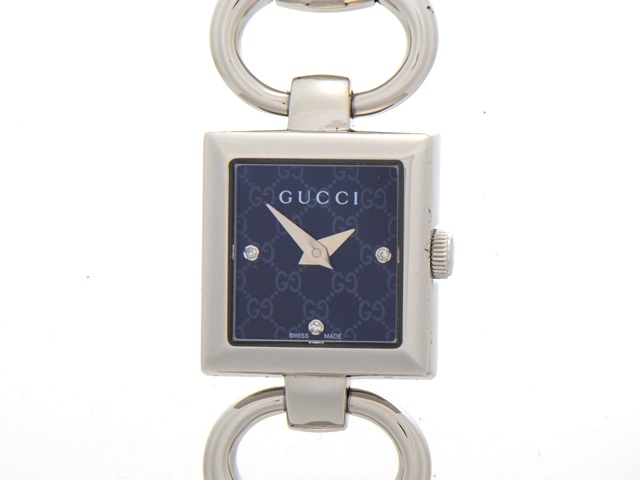 GUCCI グッチ トルナヴォーニ YA120503/120 ステンレス 3Pダイヤ 女性