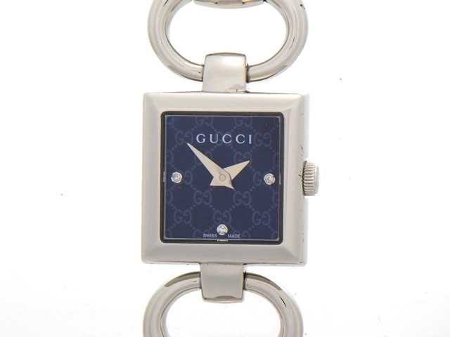 GUCCI グッチ トルナヴォーニ YA120503/120 ステンレス 3Ｐダイヤ 女性