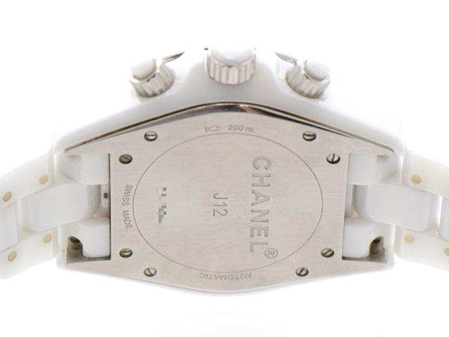 CHANEL シャネル J12 クロノグラフ H1007 ホワイトセラミック